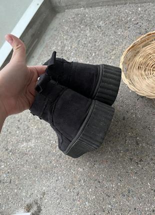 Кроссовки высокие осенние черные, ботинки осенние5 фото