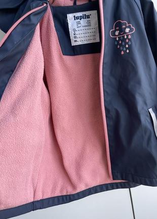 Дощовик на флісі lupilu, 2-4 роки, 98-104 см, куртка,курточка5 фото