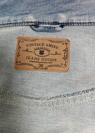 Винтажная джинсовая куртка amisu3 фото