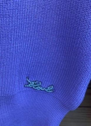 Нарядная лиловая кофточка с горлом гольф на рукавах пуговки как украшение, турция.,kazze7 фото