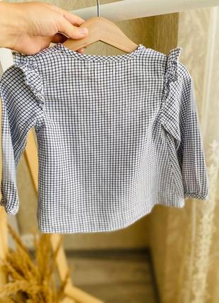 Тонкая блуза, блузка на 12-18 месяцев