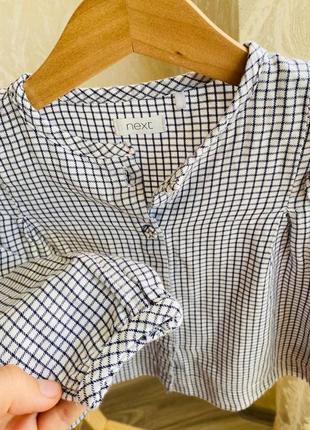 Тонкая блуза, блузка на 12-18 месяцев3 фото