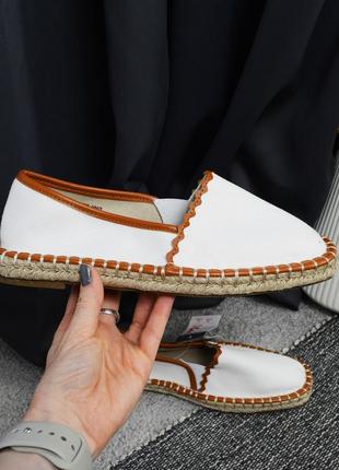 Новые белые лоферы primark
