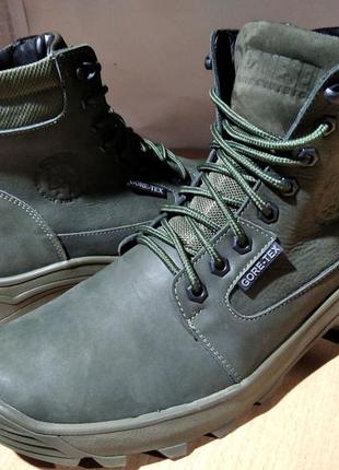 Мужские стилиные ботинки мужская кожаная обувь мужская зимняя обувь diesel5 фото