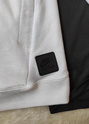 Белая спортивная мужская кофта свитшот с карманами с принтом джемпер толстовка высокий рост nike6 фото