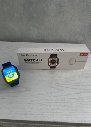 Смарт часы smart watch 8 ultra1 фото