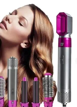 Стайлер 5в1 hot air styler для различных типов волос с функциями придания объема, выпрямления, укладки