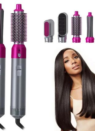 Стайлер 5в1 hot air styler для различных типов волос с функциями придания объема, выпрямления, укладки6 фото