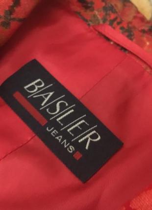 Червоний вінтажний однобортний   жакет блейзер basler jeans4 фото