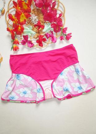 Шикарные плавки юбка низ от купальника батал в цветочный принт beach to beach 🌺💜🌺5 фото