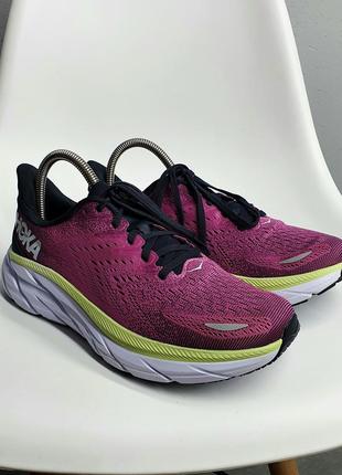 Кроссовки оригинал hoka one one clifton 8 40.5 размер 1203 фото