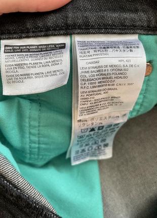 Джинсы levi's 522 размер w32/l323 фото