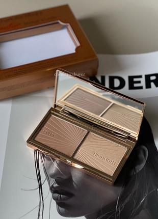 Charlotte tilbury filmstar bronze & glow light to medium палетка для контурингу бронзер хайлайтер