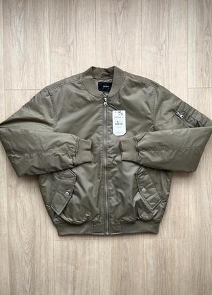 Бомбер pull&amp;bear (m) quilted ma-1 bomber оригінал куртка (the north face levis nike ellesse)