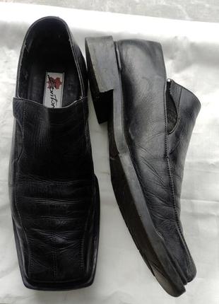 💯 кожа 28 стелька италия мужские туфли на широкую ногу1 фото