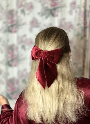 Бант для волосся заколка-автомат банти