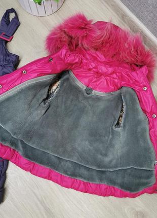 Детский зимний комбинезон, зимний костюм, куртка, брюки, шарф-хомут4 фото