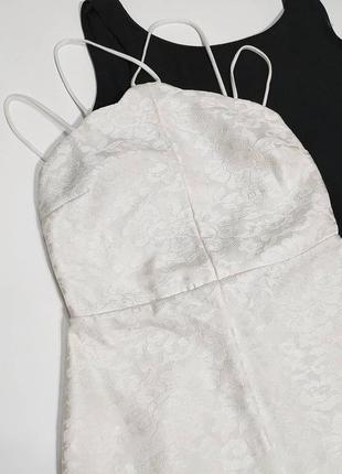 Красивое гипюровое белое мини платье topshop6 фото