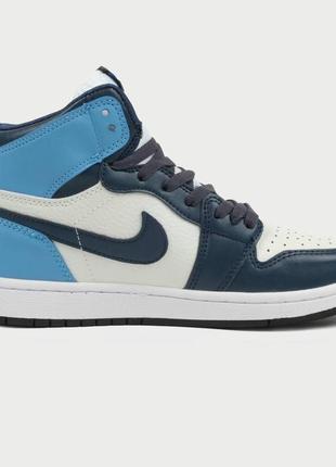 Кроссовки мужские nike air jordan retro high blue