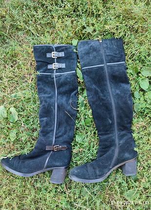 Высокие сапоги деми р 35 кожа