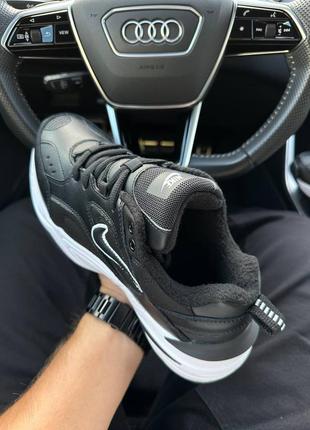 Мужские кроссовки nike m2k tekno fleece black white