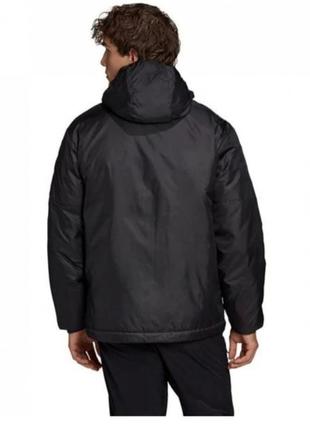 Куртка adidas 3 stripe essential hooded black оригінал2 фото