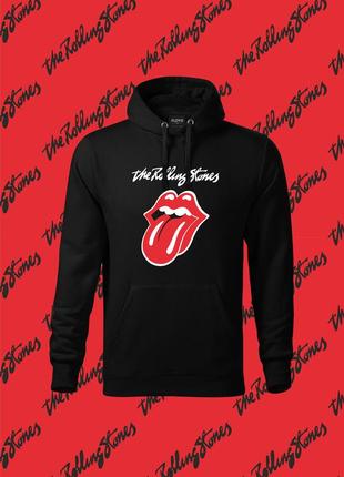 Худи youstyle с логотипом легендарной рок-группы the rolling stones «роллинг стоунз» 1085_h black