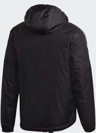 Куртка adidas 3 stripe essential hooded black оригінал4 фото