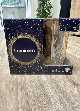 Набор стаканов luminarc электрическое золото 350мл 4шт3 фото