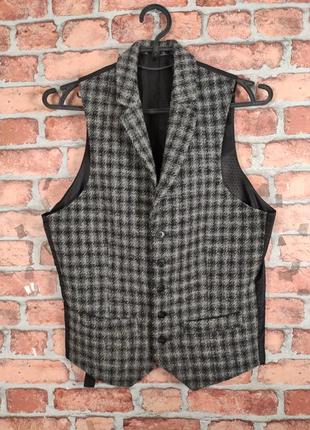 Штаны шерсти и жилетка harris tweed asos2 фото