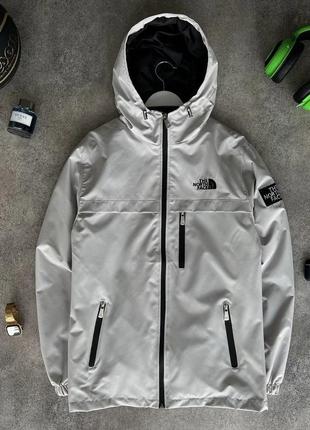 Ветровка the north face tnf черная, серая, белая куртка тн