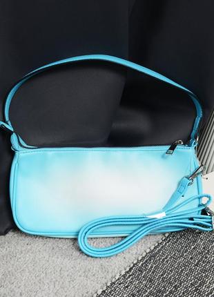 Новая голубая сумка кросс боди с градиентом primark