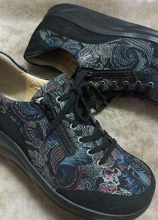 Туфли мокасины фирменные кожа жен. 39-39.5р.finn flare германии