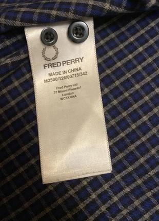 Fred perry сорочка в клітинку.4 фото