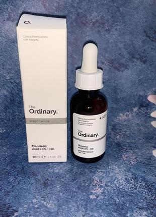 The ordinary mandelic acid 10% + ha легкий пілінг з мигдальною кислотою