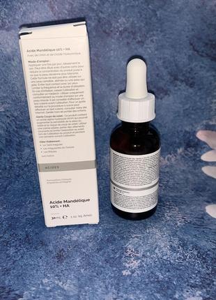 The ordinary mandelic acid 10% + ha легкий пілінг з мигдальною кислотою4 фото