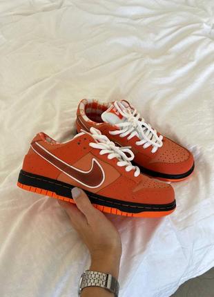 Кроссовки nike dunk low  orange lobster4 фото