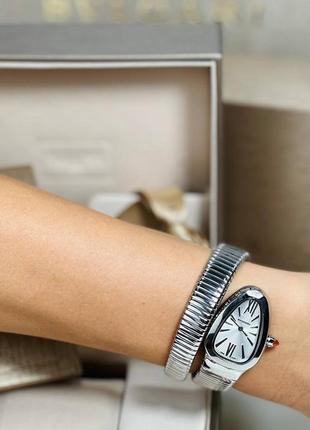 Часы наручные женские брендовые в стиле bvlgari змея8 фото