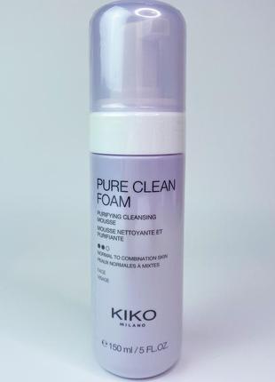 Очищающая пенка pure clean foam kiko milano. кико мило.3 фото