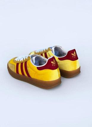 Кроссовки adidas gazelle x gucci yellow4 фото