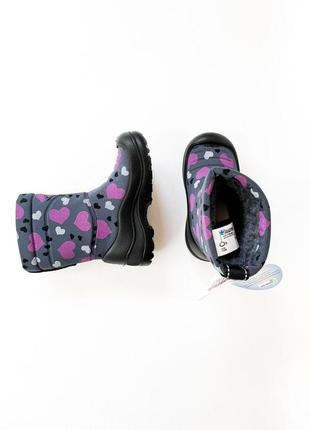 Дитячі зимові чобітки kuoma на дівчинку5 фото