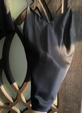 Шикарный, комплект, нижнего, белья, маечка, с шортиками, черного цвета, от дорогого бренда: anna field 👌5 фото