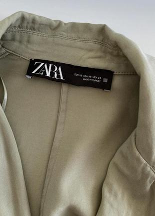 Стильный легкий тренч zara р. xs/s тонкий плащ накидка6 фото