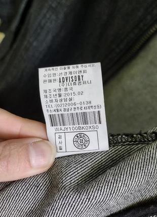 Стильная джинсовка, удлиненная. корея. размер xs-s10 фото
