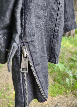 Стильная джинсовка, удлиненная. корея. размер xs-s7 фото
