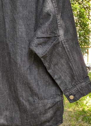 Стильная джинсовка, удлиненная. корея. размер xs-s8 фото