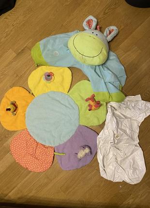 Надувное гнездечко-кресло, игровой коврик mothercare.