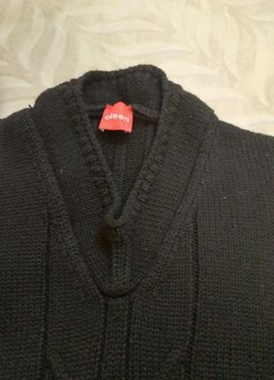Теплый классный базовый свитер olsen меринос 2