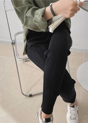 Трикотажные женские брюки джоггеры2 фото