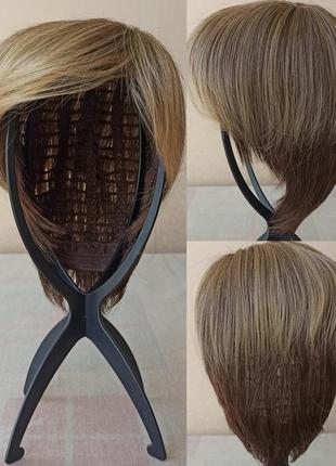 Короткий парик боб, с чёлкой, новый, термостойкий, парик